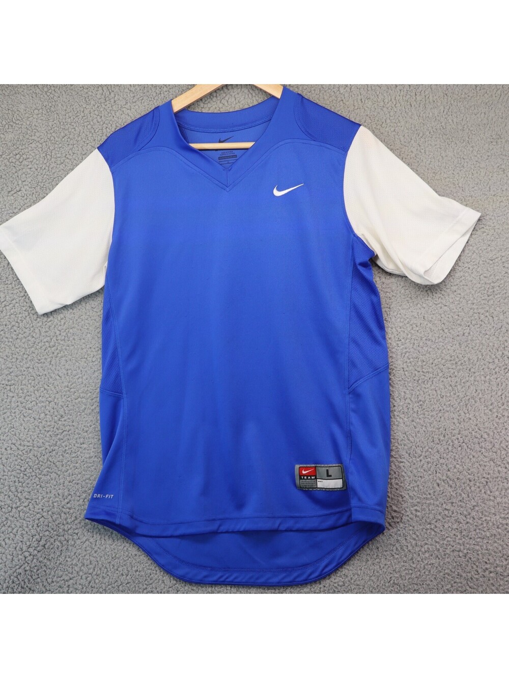 Nike Womens Large Turn Two Softball Jersey Royal 578469